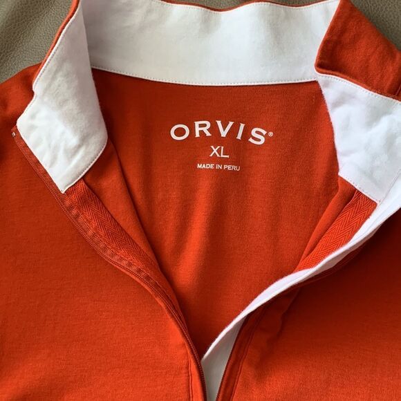 Orvis extra large pull over with one quarter zipper. - Picture 4 of 5